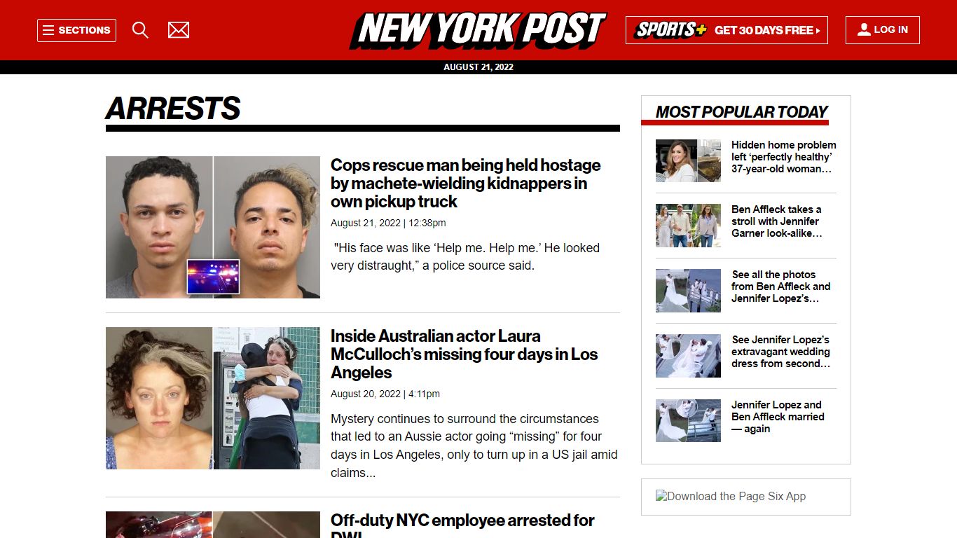 Arrests | New York Post