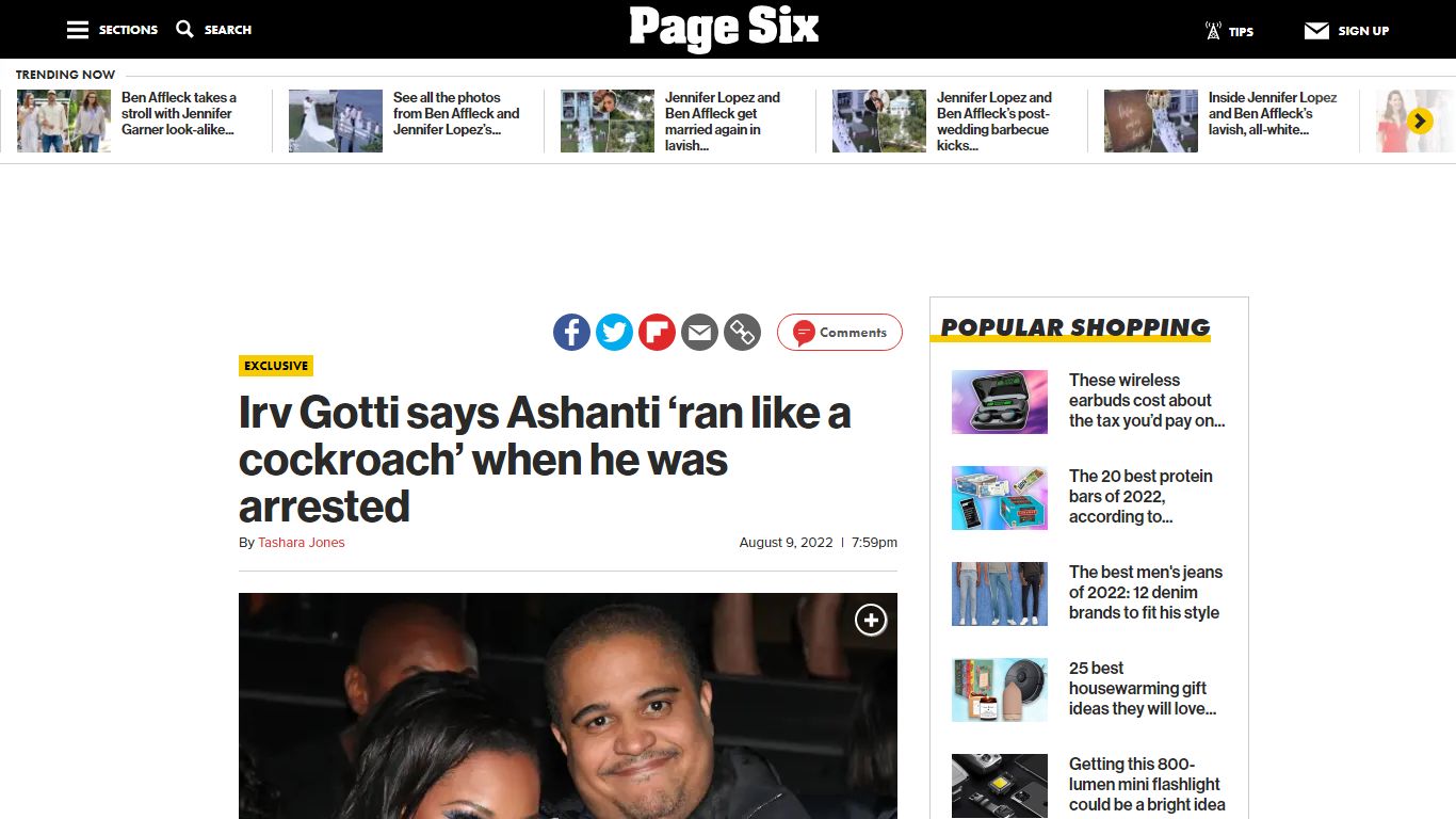 Irv Gotti says Ashanti 'ran' when he was arrested